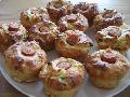 Virslis-hagyms-sajtos muffin